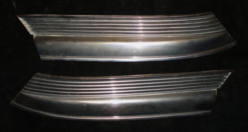 1961 Ford Galaxie 4dr chrome c-pillar pair