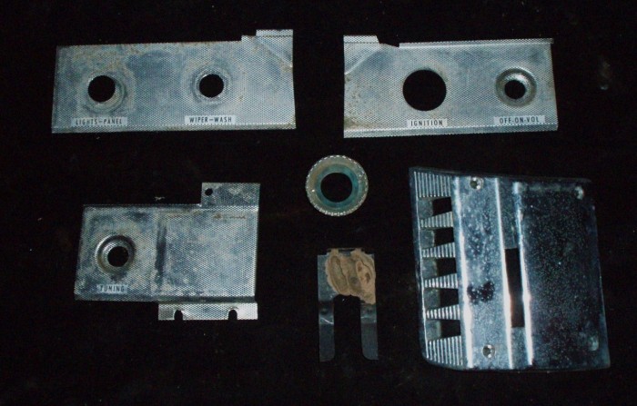 1962 Chrysler Newport some instrumentation panel chrome