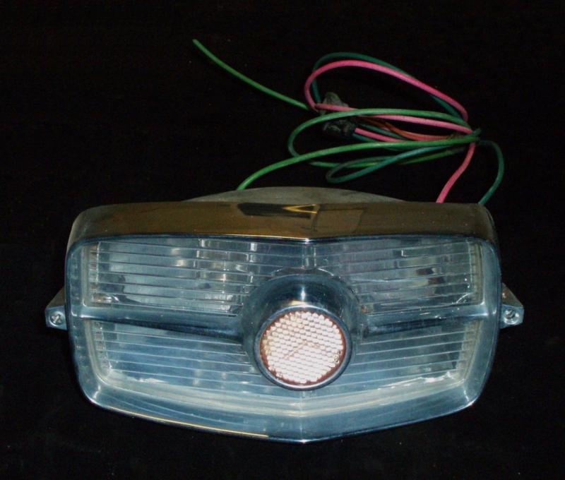 1962 Cadillac reverse lights (nice chrome some cracks in glass)
