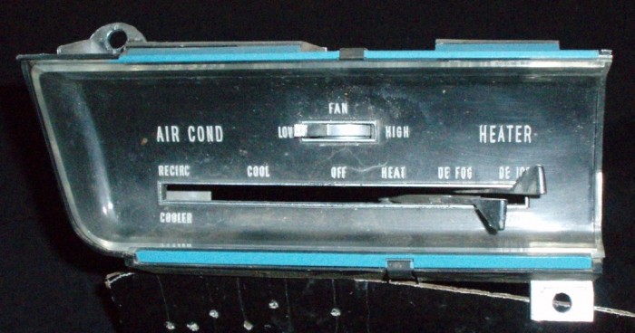 1963 Cadillac heat control