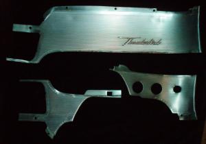 1963 Thunderbird plates dashboard