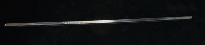 1963 Dodge 880 chrome trim front fender left