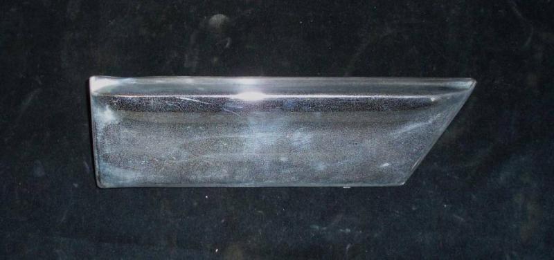 1963 Pontiac chrome front fender bottom right