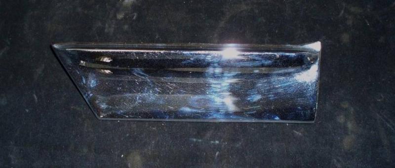 1963 Pontiac chrome front fender bottom left