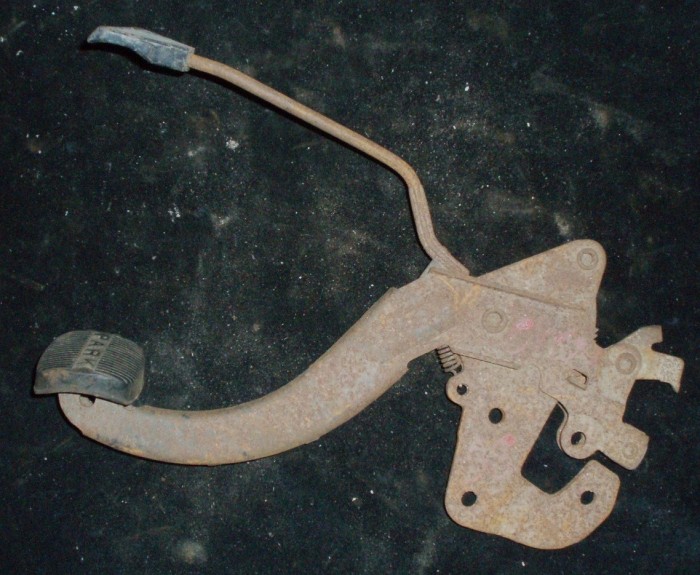 1964 Chevrolet handbrake mechanism