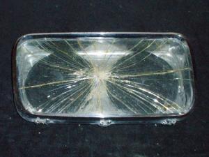 1965 Imperial lampsarg höger (dåligt glas, bra krom)