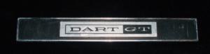 1965 Dodge Dart GT dörr emblem höger