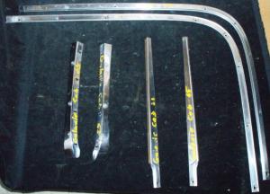 1965 Ford Galaxie convertible chrome trim around the cab