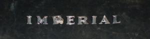 1965 Imperial emblem text koffert