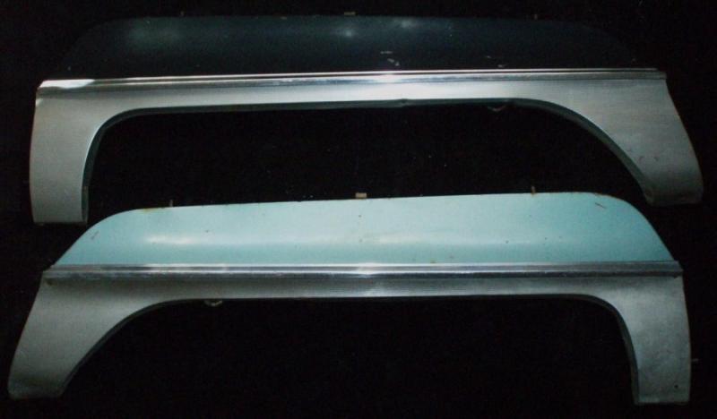 1966 Chrysler New Yorker fender skirt pair