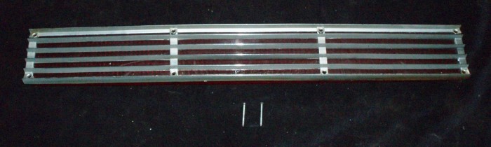 1966 Lincoln tail light glass & chrome right (cracked left middle)