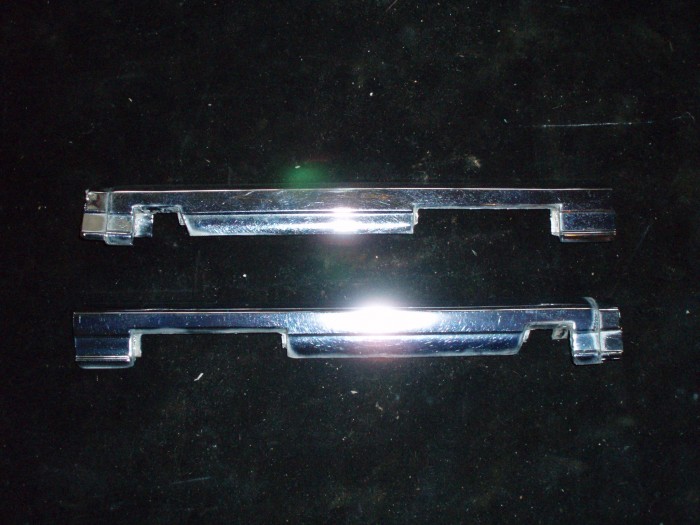 1966 Chrysler New Yorker chrome door handles at the left and right