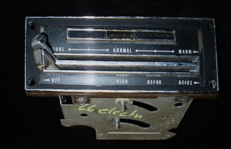 1966 Buick Electra heating controls