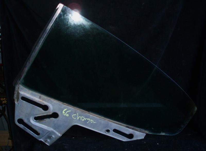 1966 Dodge Charger side window rear left (window loose from moldings)