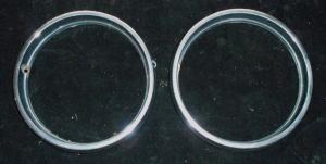 1967 Mercury Comet headlight doors left side (pair)