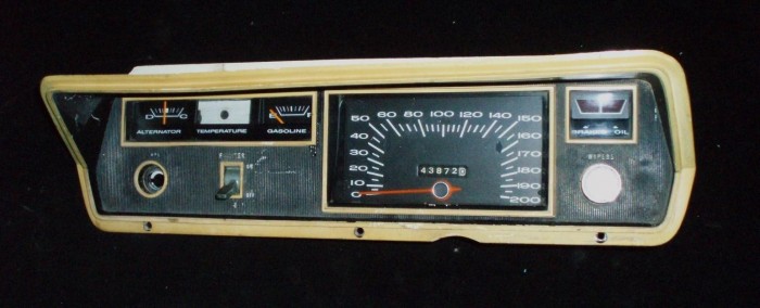 1967 Plymouth Valiant instrumenthus