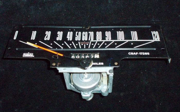 1968 Ford Galaxie hastighetsmätare