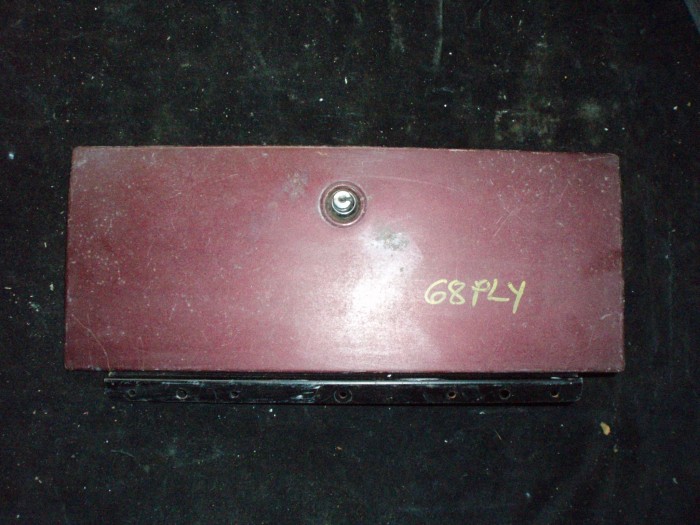 1968 Plymouth glove compartment door