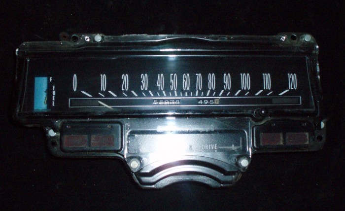 1970 Cadillac speedometer