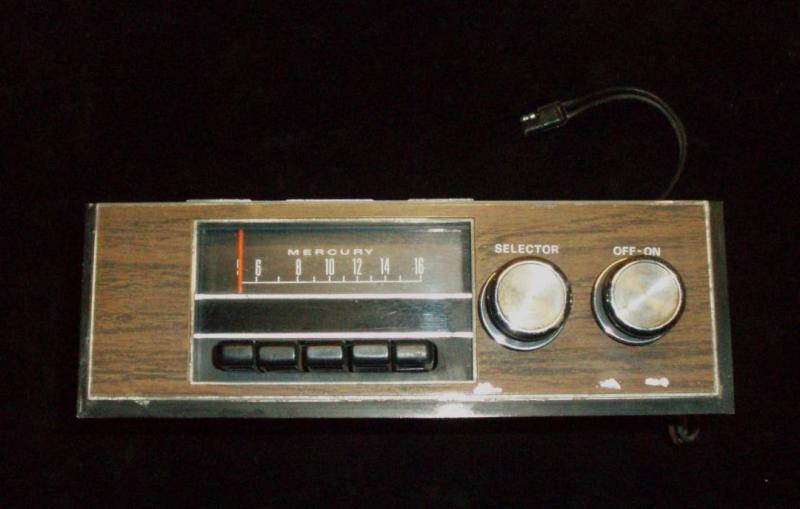 1970 Mercury Monterey radio (not tested)