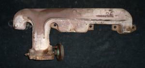 1971 Chrysler 383 motor grenrör höger (fungerande spjäll) 2899876-3