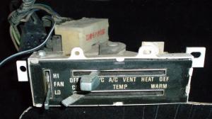 1973 Dodge Charger värmereglage