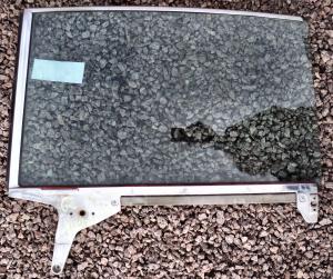 1962 Cadillac Fleetwood 4dr ht        side window left rear
