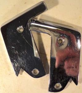 1967 Cadillac  krom armstöd vid handtag  7660320, 7660321      höger och vänster