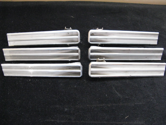 1965 Buick LeSabre chrome front fender set of 6 pieces
