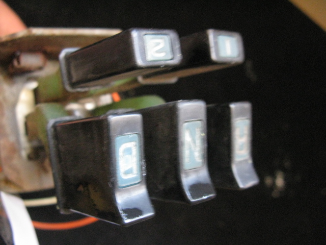 1963 Dodge 330 tryckknapp mekanism