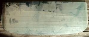 1957  Dodge  4dr sedan  rear window     Only in stor