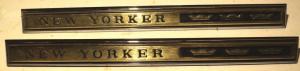1965 Chrysler NewYorker badge pair