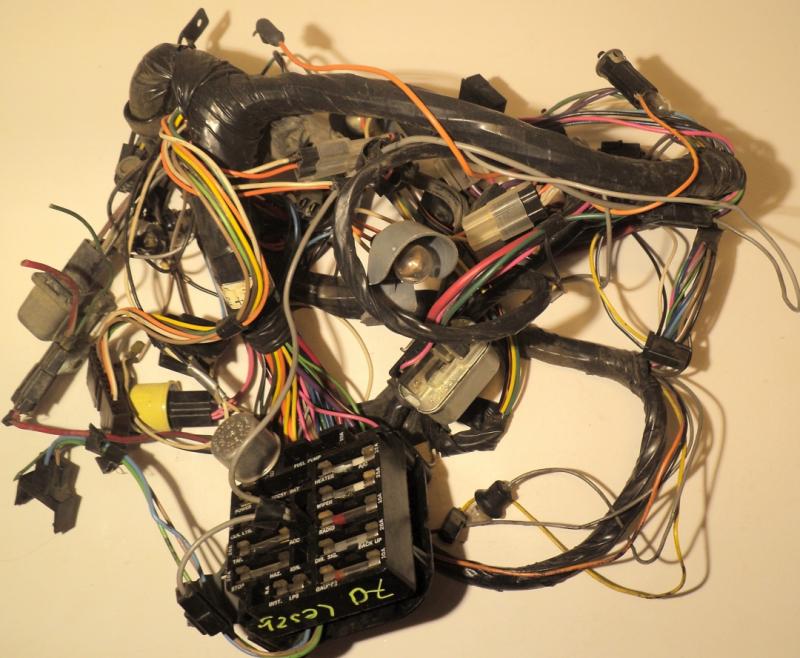 1970   Buick LeSabre     wiring harness under the dashboard  