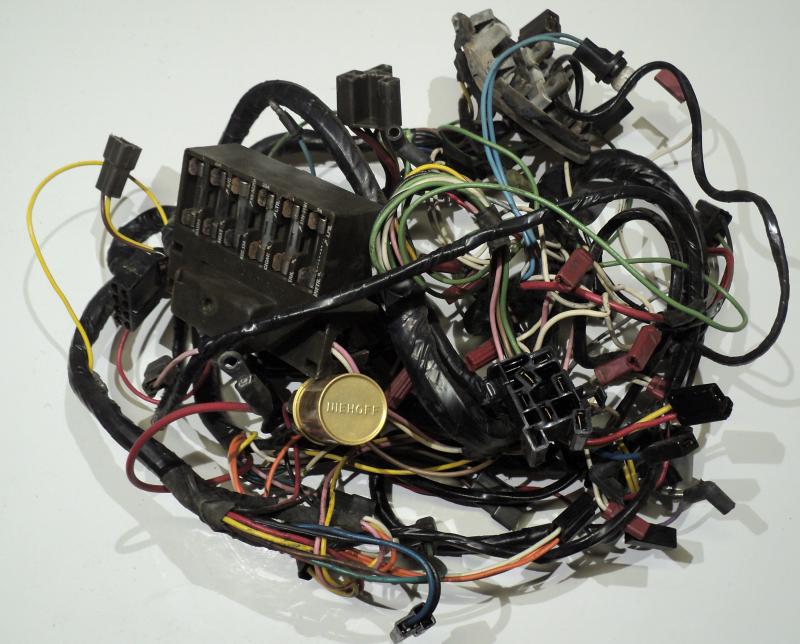 1963  Chrysler Imperial  no AC  wiring harness under the dashboard