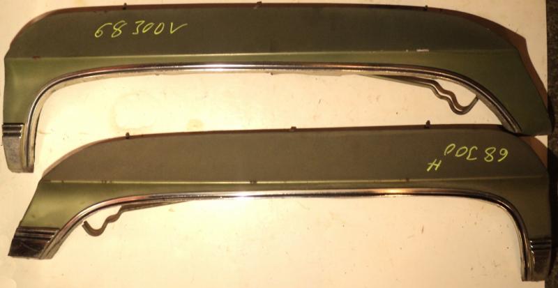 1968 Chrysler 300 fender skirt pair