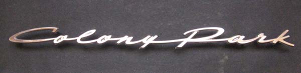 1960 Mercury Colony Park Emblem