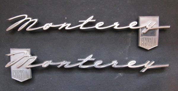 1963 Mercury Monterey Custom Emblem (pair)