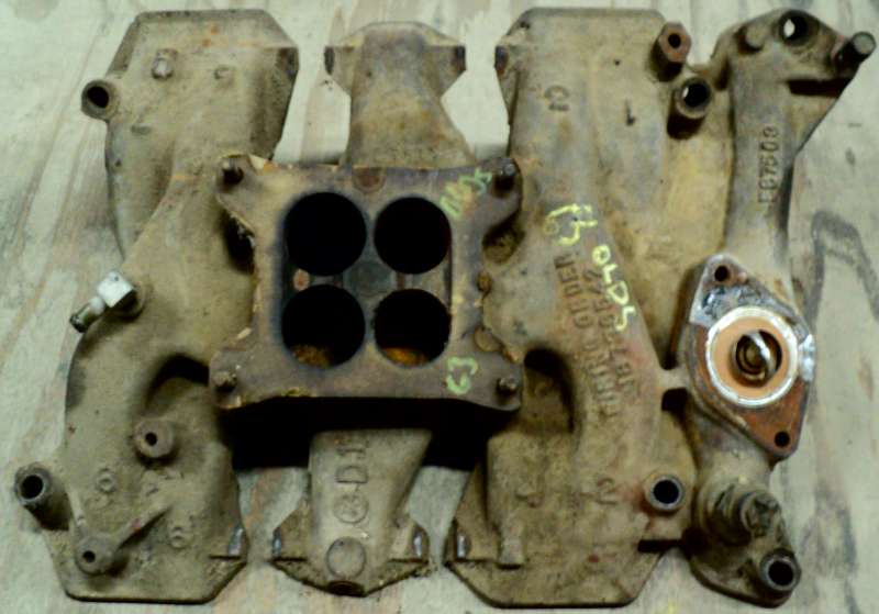 1963 Oldsmobile 394 intake manifold 4-bbl