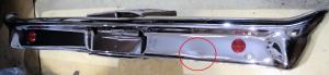 1961 Mercury Monterey  bumper rear  (damage see picture)