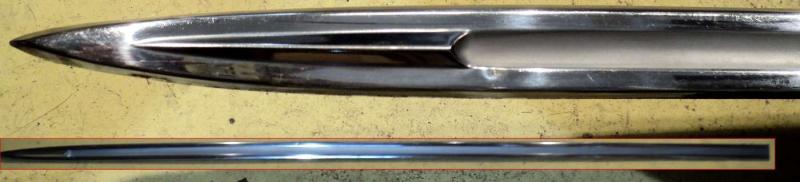 1963 Oldsmobile 88  chrome strip front fender   left