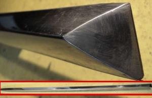 1963 Mercury Montclair     chrome strip front fender   right