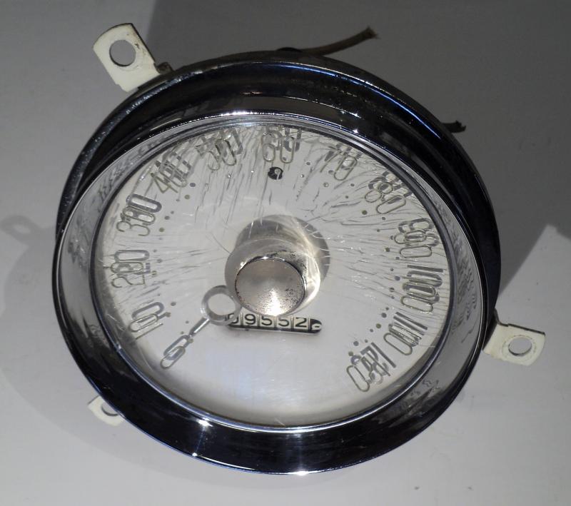 1956  Desoto     speedometer  (Poor glass, working meter)