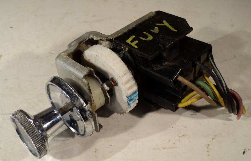 1965 Plymouth Fury    headlight switch