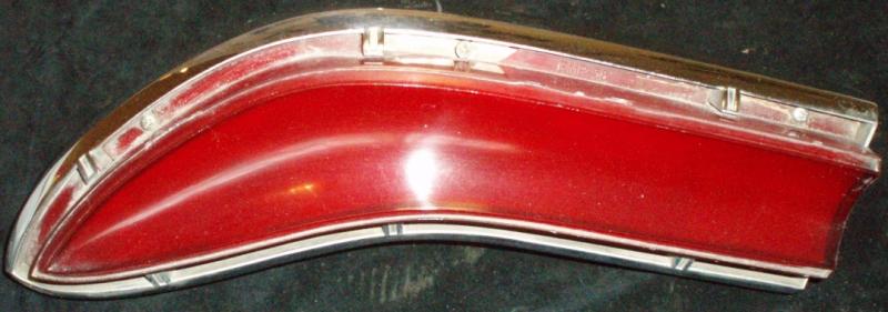 1958 Edsel Citation inner rear tail lamp right, cracked glass