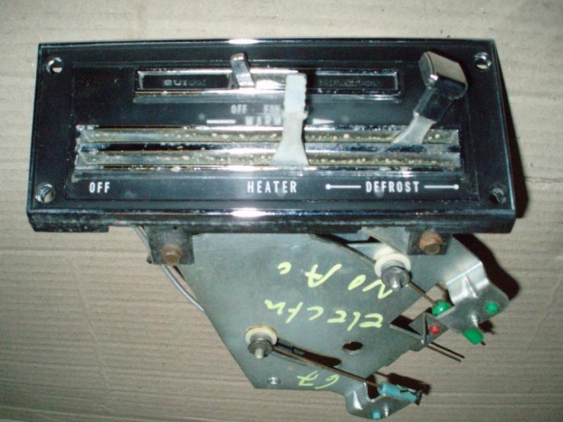 1967 Buick Electra heating controls