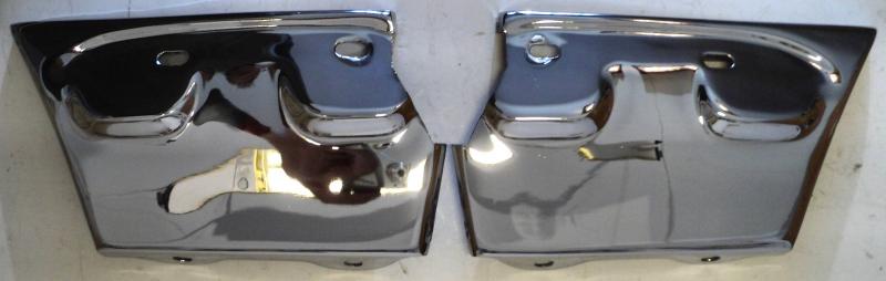 1957 Chrysler Windsor  bumper extension,  new chromed      left and right