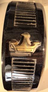 1959  Chrysler Imperial     chrome rear fender right outer