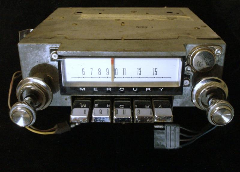 1966 Mercury Park Laner radio (ej testad)