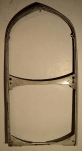 1967   Cadillac      lacquered boards between chrome and screen