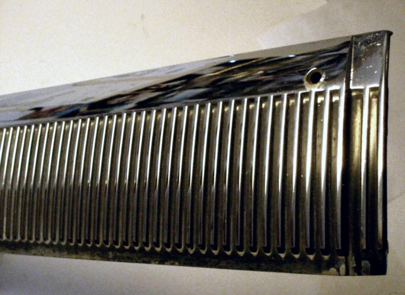 1964 Oldsmobile 98 4dr chrome strip threshold forward left